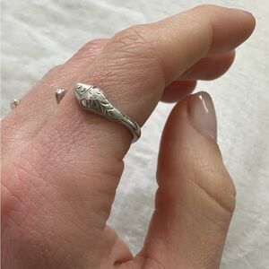 The Rajah Press Double Headed Snake Ring